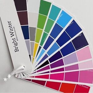 Bright Winter / Clear Winter Swatch Fan - Personal Color Season Analysis